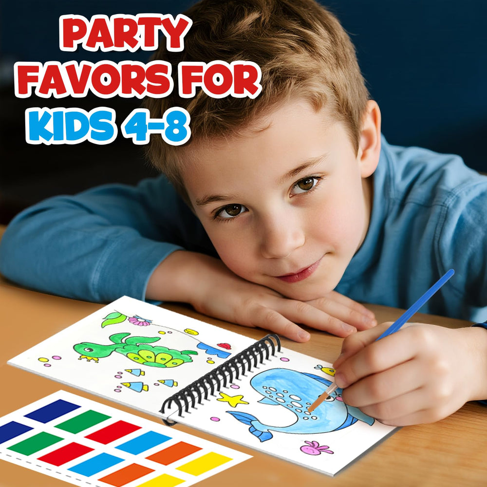 ZMLM mini coloring books sized 6.3 x 4.3 inches fit little hands easily.