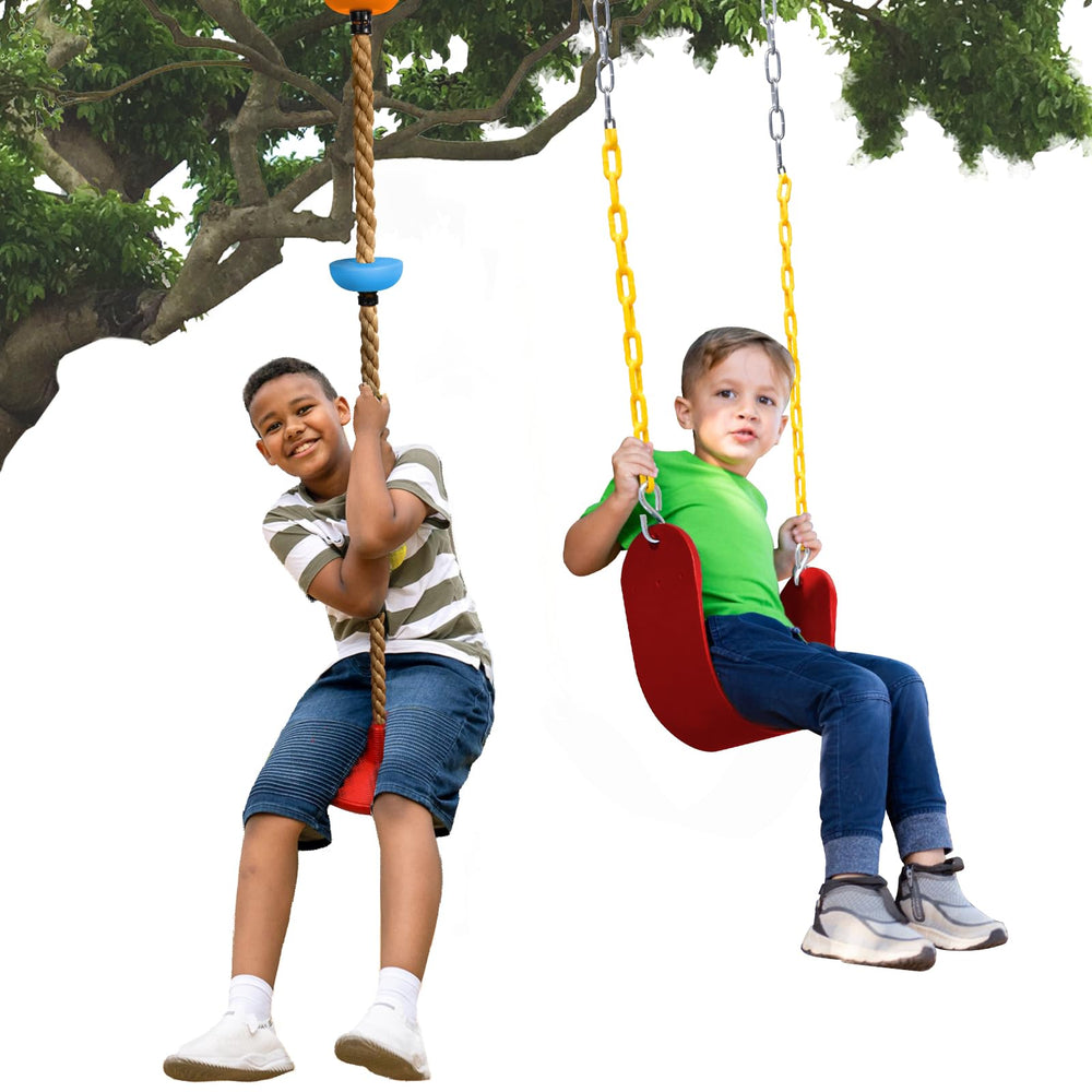 ZNCMRR seat tree swing in red durable seating for kids