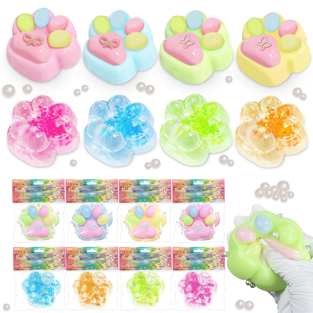 Zoacrn Taba Squishies Paw - colorful cat paw toy for stress relief and focus