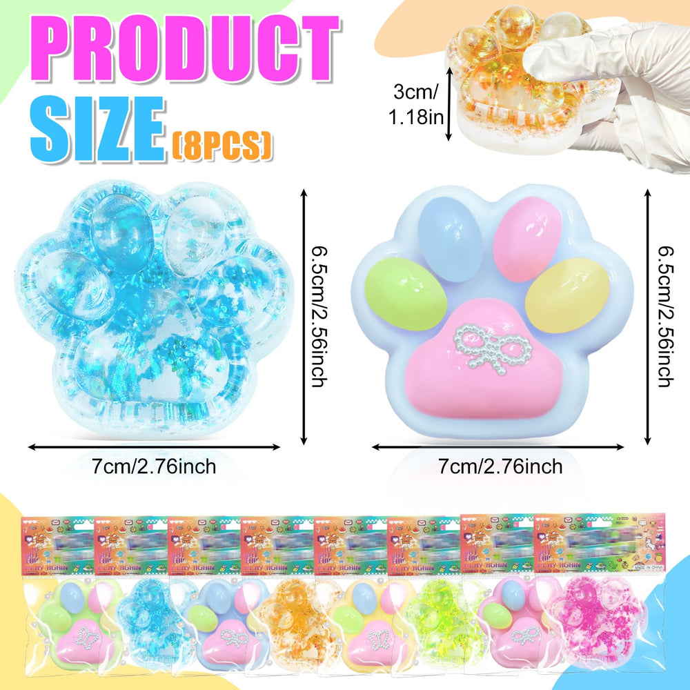 Zoacrn Taba Squishies Paw - transparent paw design for calm sensory play