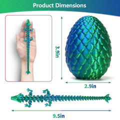 Zobetro green dragon egg in display, vibrant color variety for gifts.