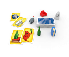 Zoch Ghost Blitz card deck with mixed colors enabling rapid identification