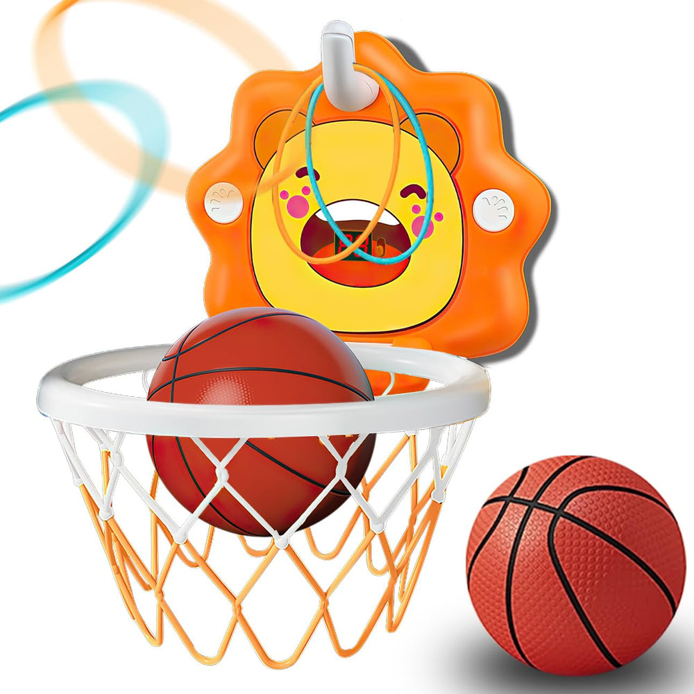 ZOENMG toddler basketball hoop adjustable height for growing kids