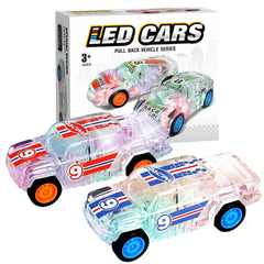 ZOHANINDL LED light-up monster truck red with vivid glow for active play