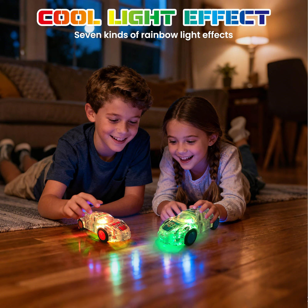 ZOHANINDL marble racer glow with LED lights during fast spins