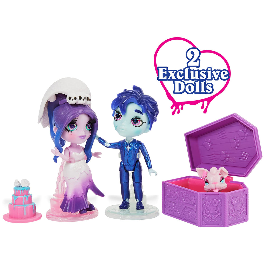 Zombaes Forever cake accessory enhances pretend wedding celebrations.