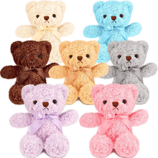 Zomiboo seven-pack bears ensemble for cozy hugs and colorful decor.