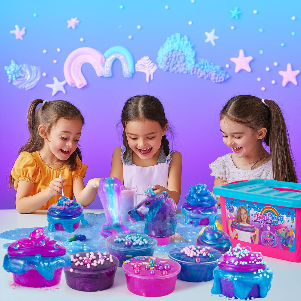 ZOnFRTO galaxy slime with starry swirls sparks imaginative color mixing.
