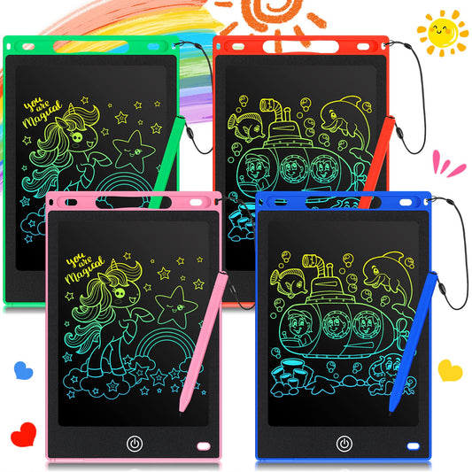 Zonon LCD writing tablet blue set for portable, mess-free note taking.