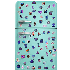 Zonon Space Galaxy stickers on cups for colorful, removable decoration.