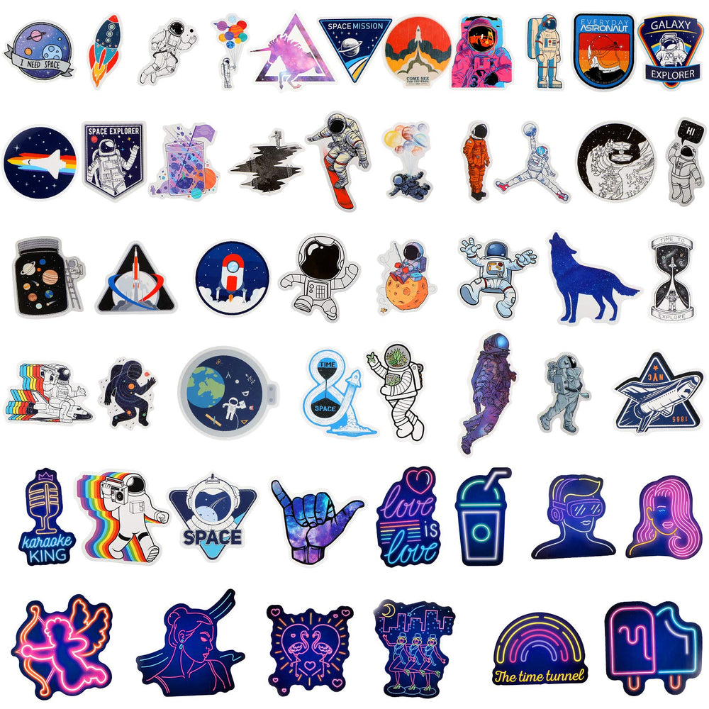 Zonon Space Galaxy stickers on luggage help identify items quickly.