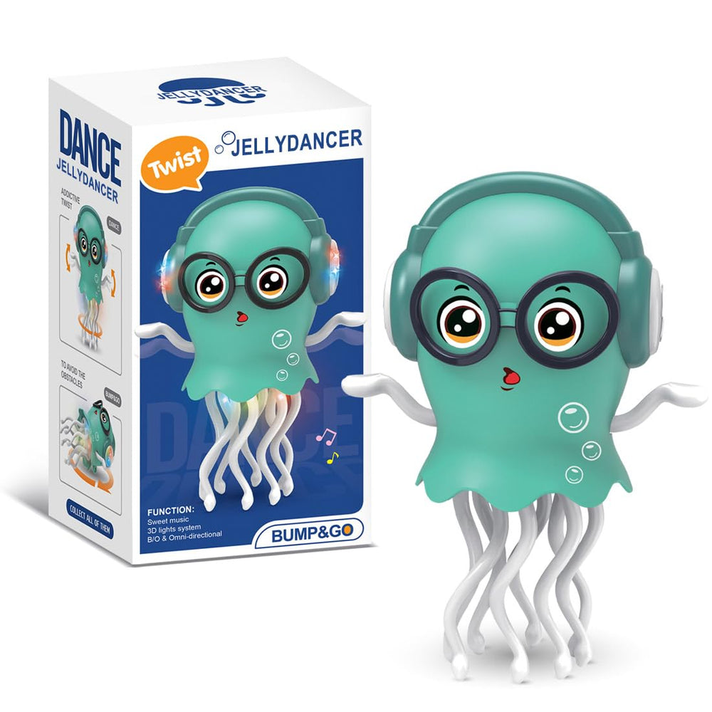 Zonopy Dancing Jellydancer toy with wiggles and lights supports tummy time and exploration.