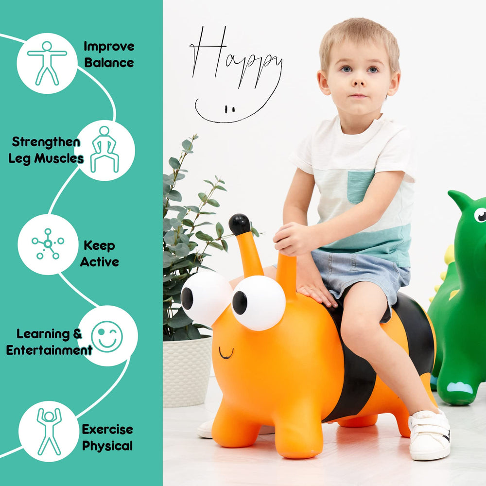 ZOOJOY Bee Hopper back support promotes comfortable rides with proper posture.