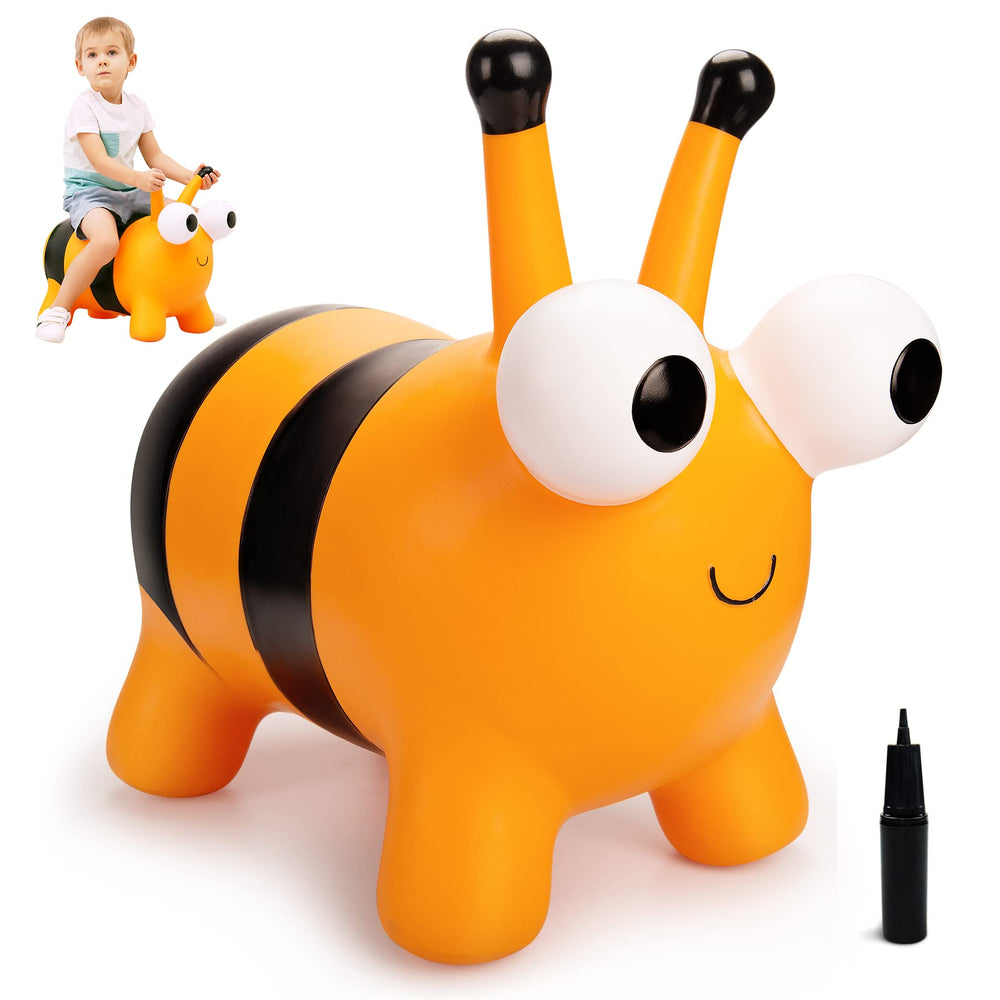 ZOOJOY Bee Hopper front view promotes imaginative play and safe indoor fun for toddlers.