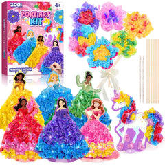 ZOOI Poke Art Kit princess foam figures ready for creative crafting