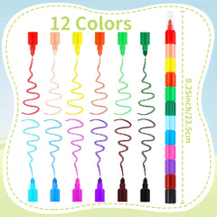 Zooyinfy rainbow 12 colors per crayon inspires creative art projects