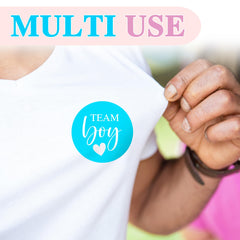 ZouYee 100-count gender reveal sticker bulk pack for large parties