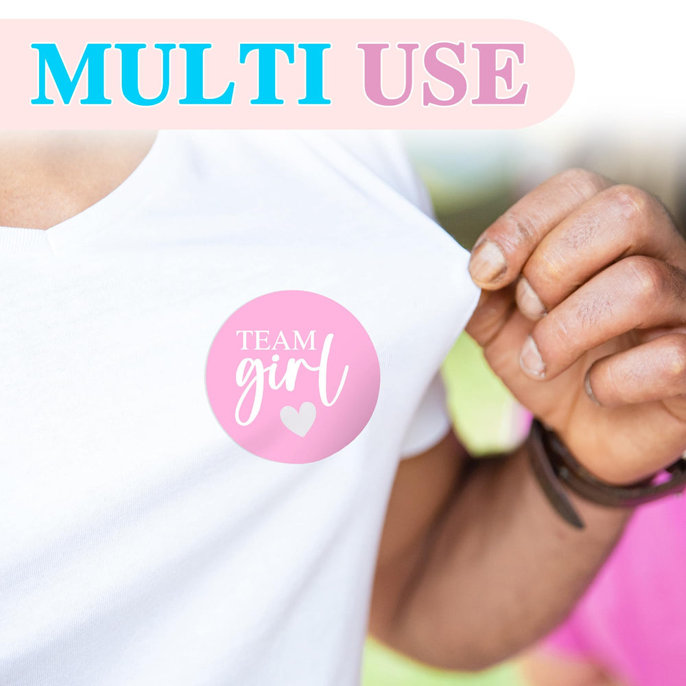 ZouYee fabric-friendly adhesive gender reveal sticker on clothing