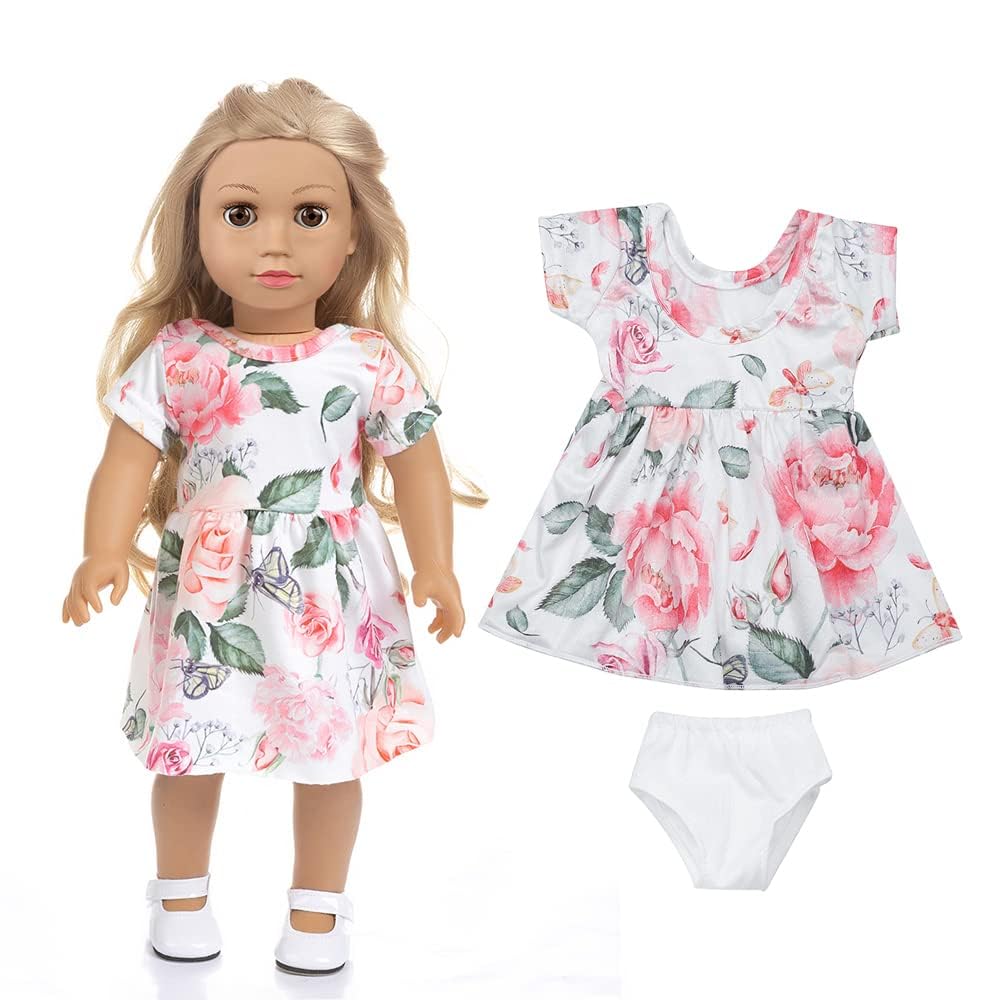 ZQDOLL tops and pants mix-and-match set for 18-inch dolls, versatile wardrobe options