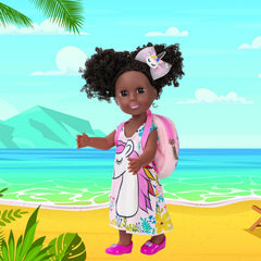 ZQDOLL silky nylon hair lets kids style new looks.