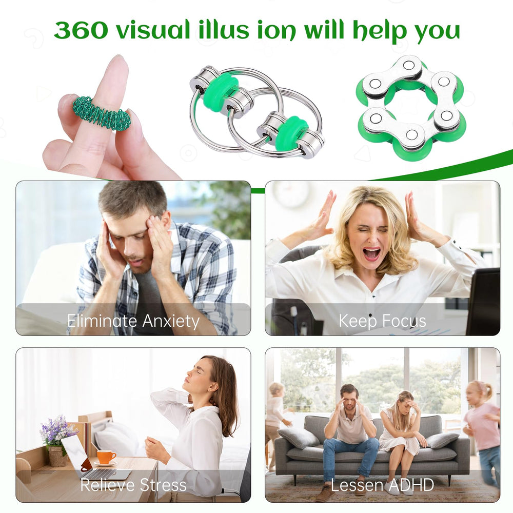 ZQFTZQ desk-friendly fidget set for portable focus and fun