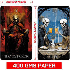ZHQGYN Guide book for beginners shown with the deck for confident readings