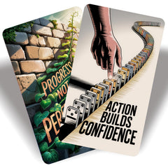 ZHQGYN Unstoppable You card back with affirmations