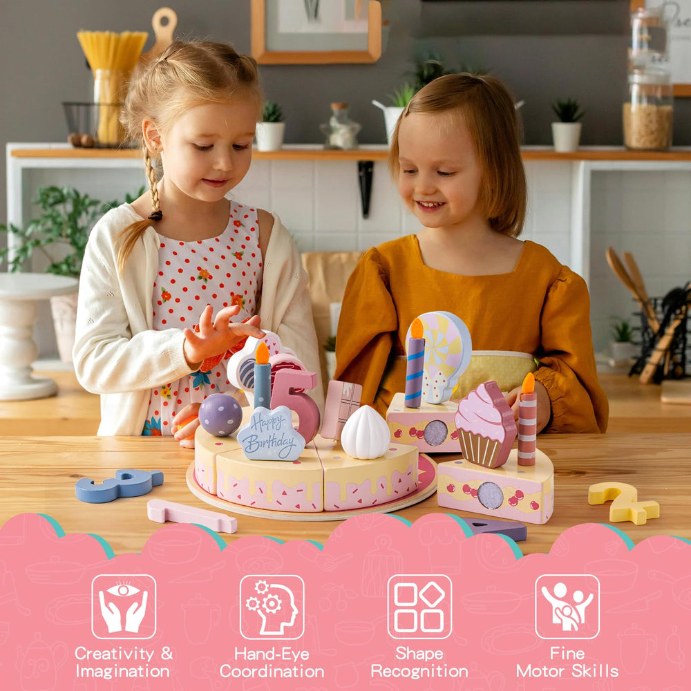 ZRUNBO candles and numbers encourage counting during pretend celebrations.
