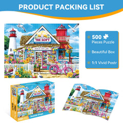 ZSYCZAO 500-piece adult puzzle offers a precise fit for satisfying assembly
