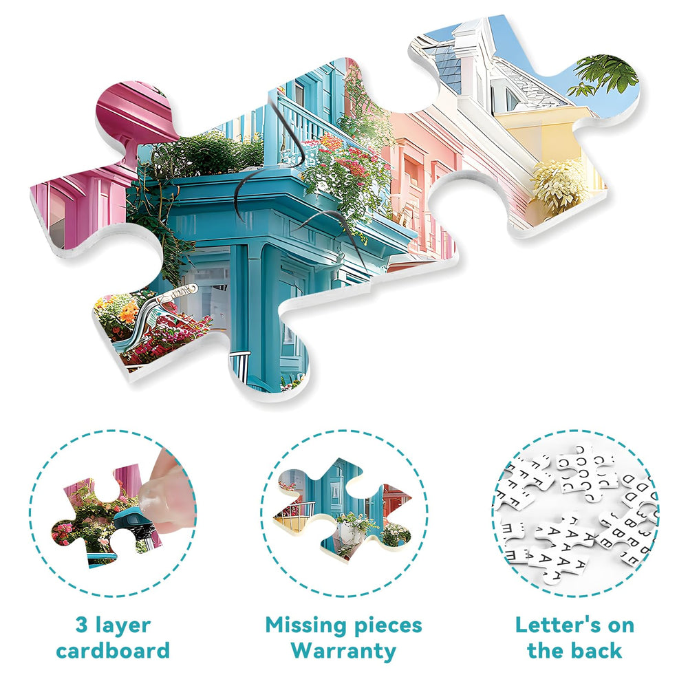 ZSYCZAO durable thick pieces puzzle – precise cuts for easier handling.