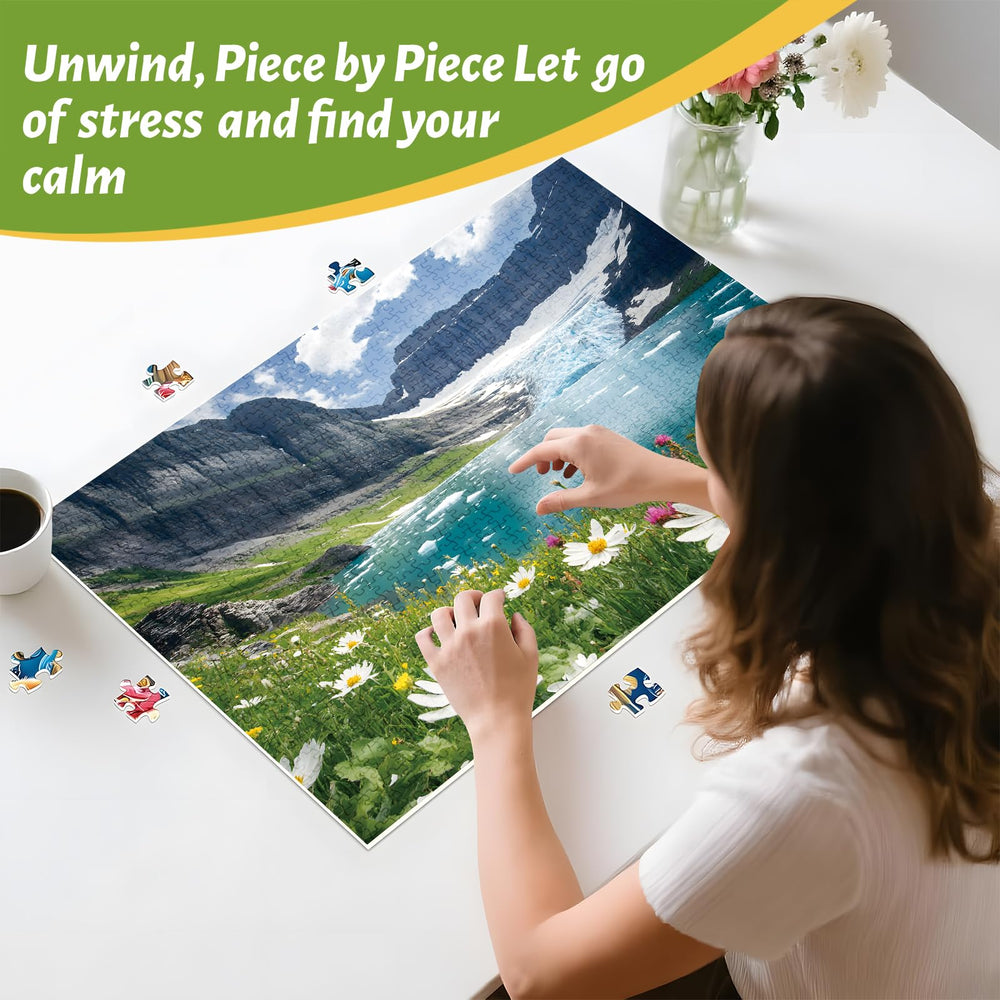 ZSYCZAO Spring Ice Flower Puzzle—missing piece guarantee offers quick replacement for worry-free fun.