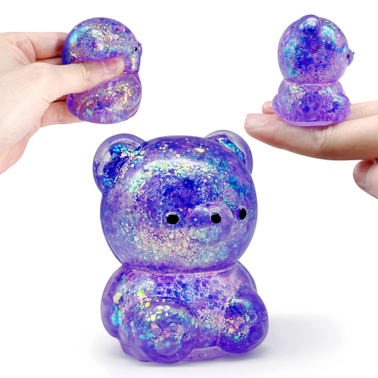 ZTATU bear stress ball with a doughy texture for satisfying fidget play.