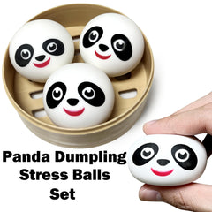 ZTATU Mini Panda Dumpling stress ball packaging image highlighting gift-worthy party favors.
