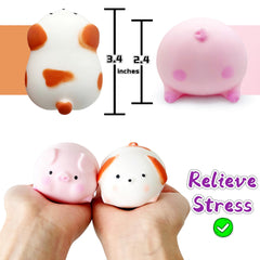ZTATU Piggy stress ball in hand shows grip and play.