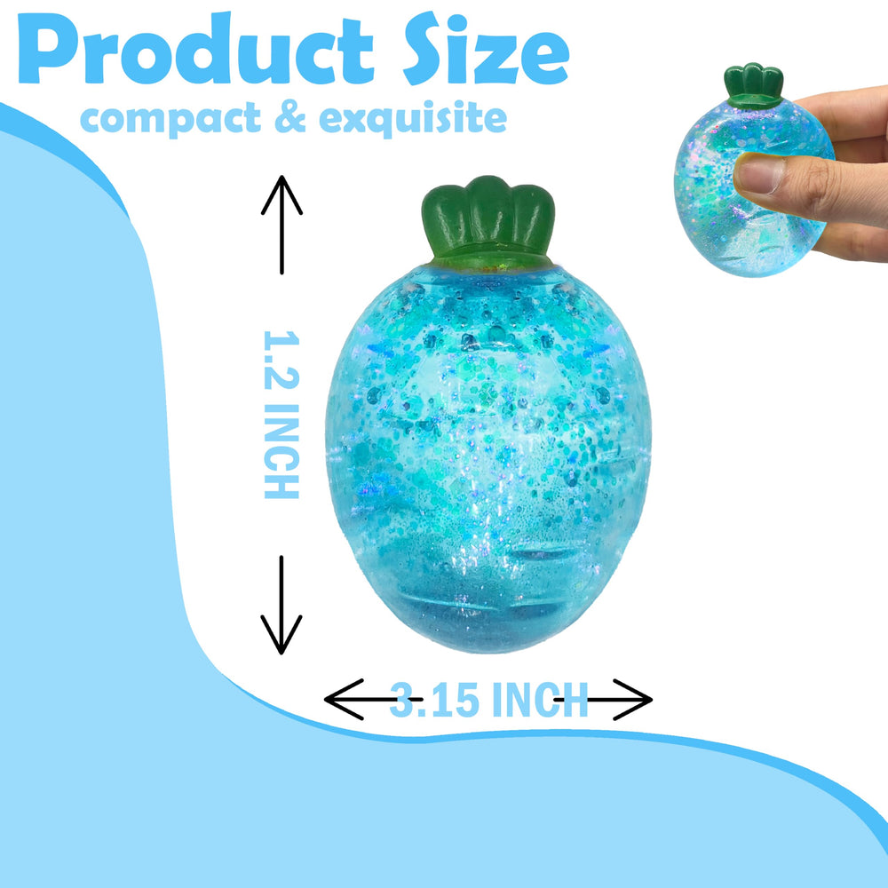 ZTATU Portable 16-inch carrot ball ideal for on-the-go sensory breaks.