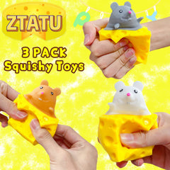 ZTATU cheese stress ball gray for tension relief during work.