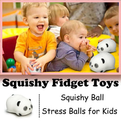ZTATU Squishy Panda stress ball in bright colors for playful focus during fidgeting