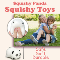 ZTATU Squishy Panda stress ball held by a child for on the go calm