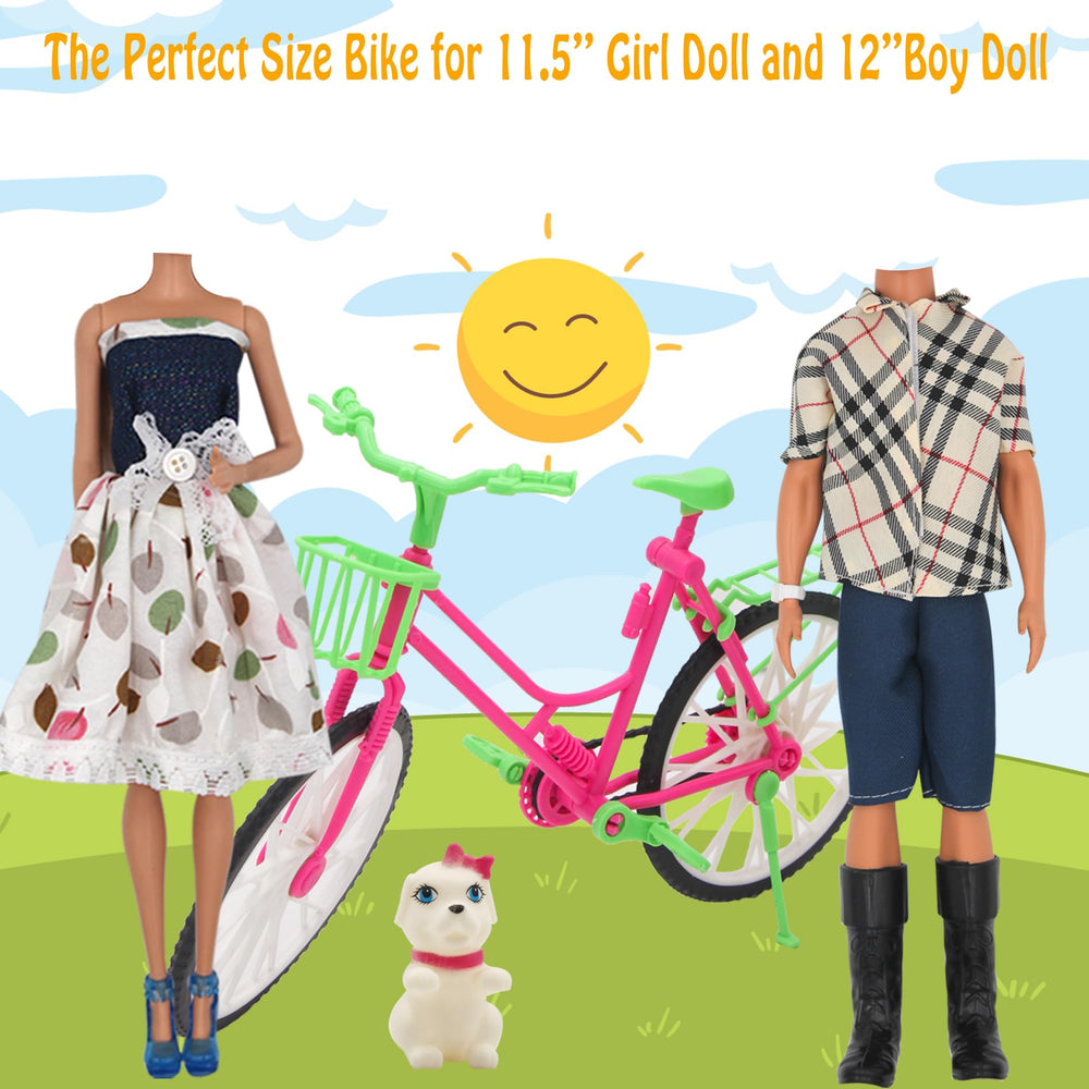 ZTWEDEN 20 outfits set for boy and girl dolls, easy mix-and-match wardrobe