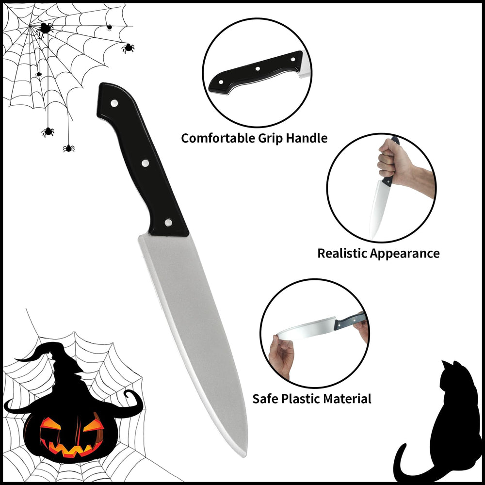 ZUADOKL Halloween knife prop close-up blade detail for cinematic costumes.