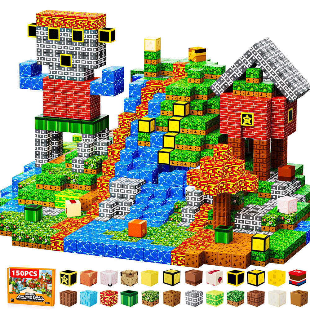 ZUBARR 150-piece magnetic blocks collection for kids enhances creativity and STEM skills through hands-on play