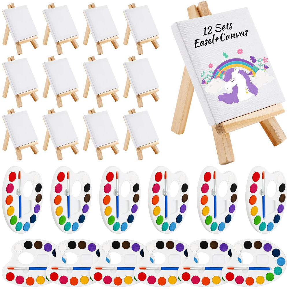 Zubebe 12-set mini kit on easel display, ideal for valentines art