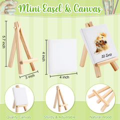 Zubebe mini brush included for precise strokes on small canvases