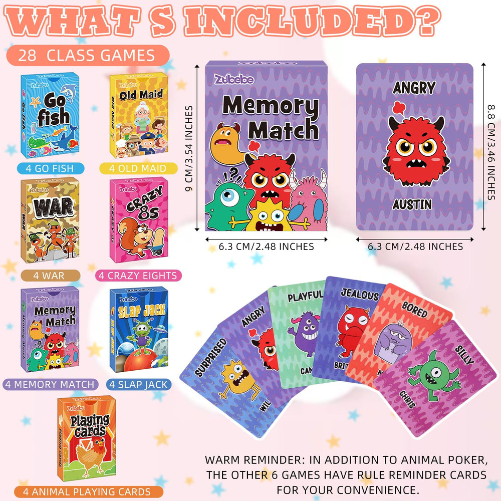 Zubebe Old Maid deck with social play and memory practice.