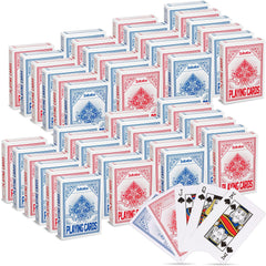 Zubebe 48-pack bulk playing cards with back designs for vibrant game nights