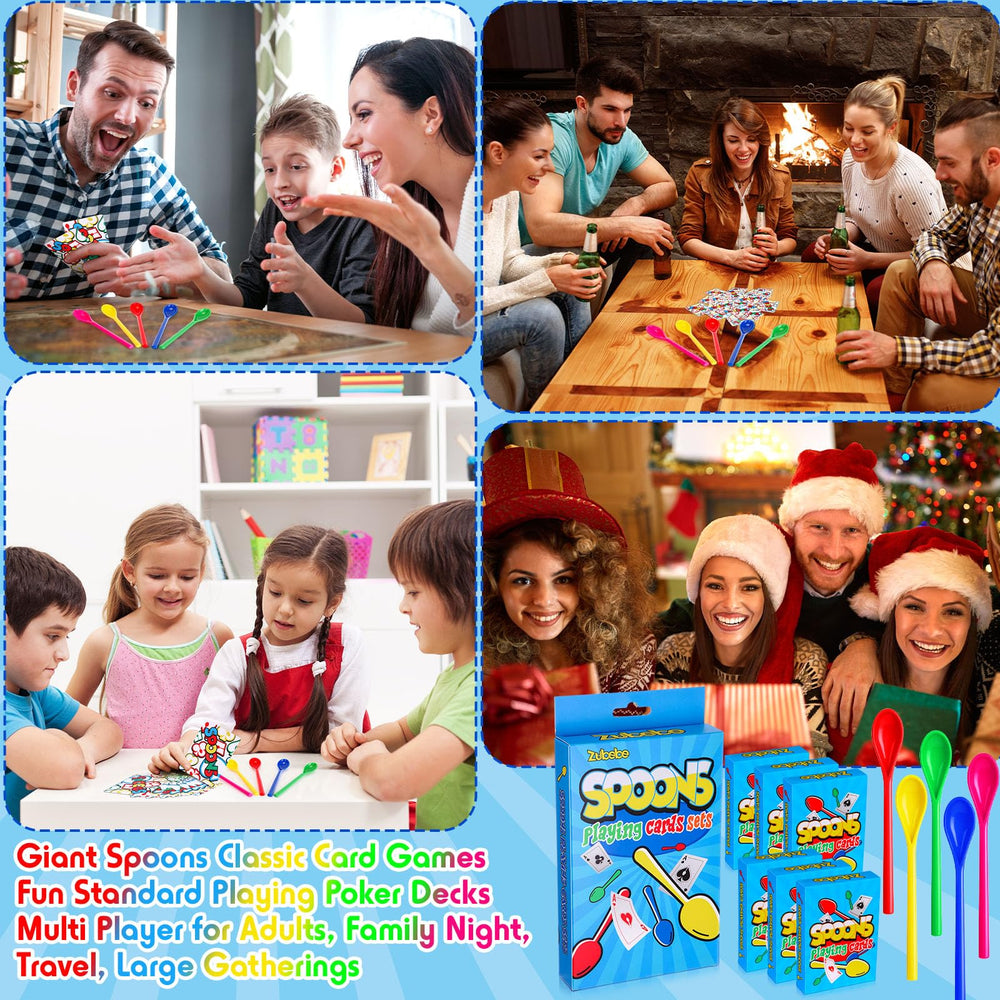 Zubebe fast-paced spoon-card game action for lively groups