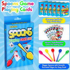 Zubebe oversized spoons in bright colors for quick grabbing