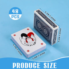 Zubebe standard-size playing cards measure 63x88 mm for familiar gameplay