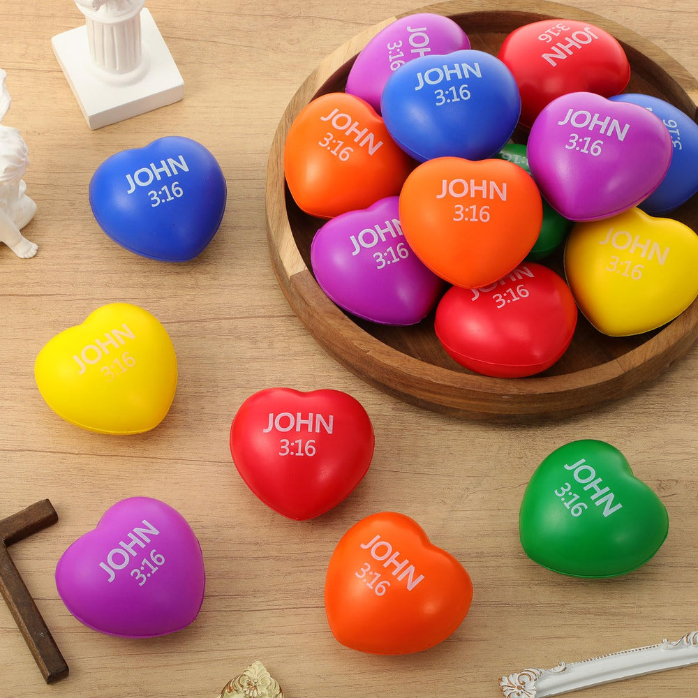 Zubebe PU material heart stress balls are durable and squeezable.