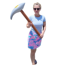 Zugar Land inflatable pick axe ready for decor and setup.